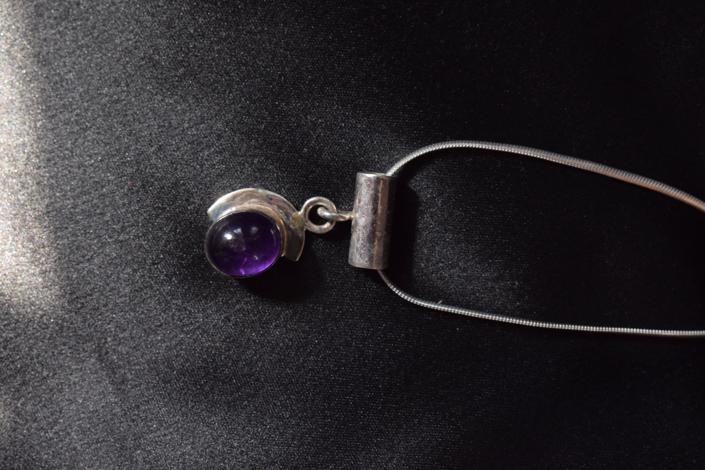 Amethyst Silver Pendant
