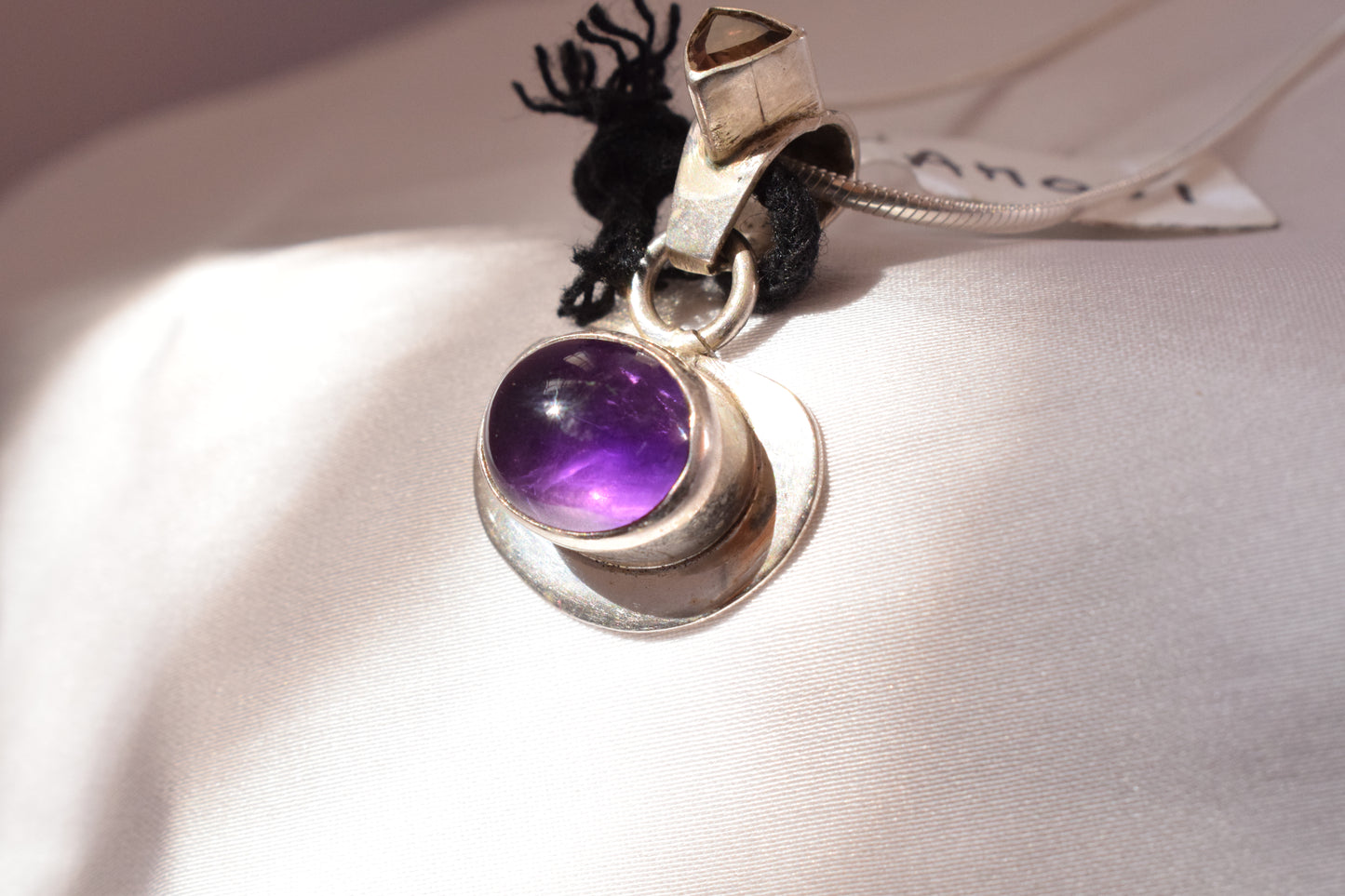 Amethyst Silver Pendant