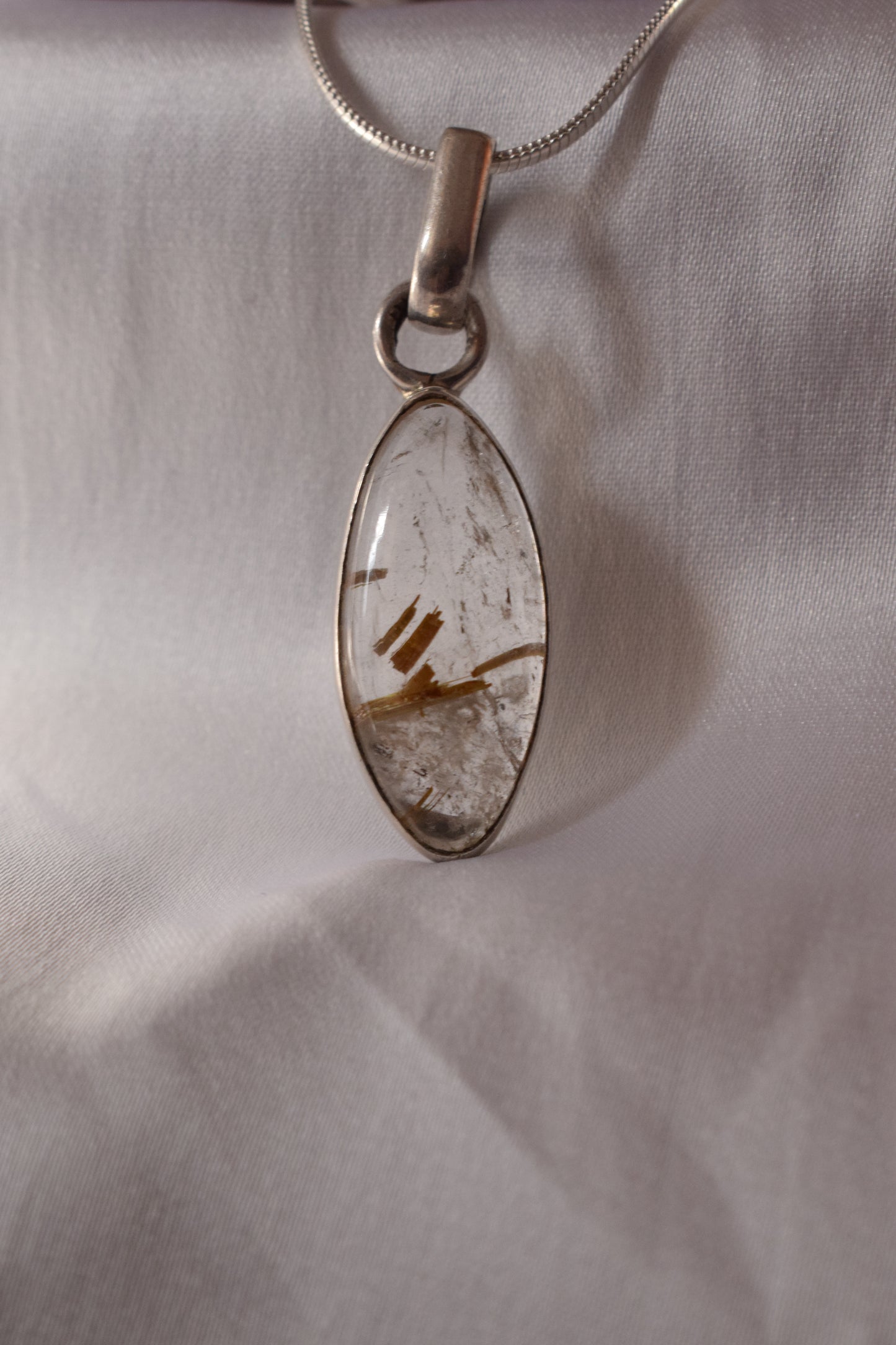 Rutilated Quartz Pendant