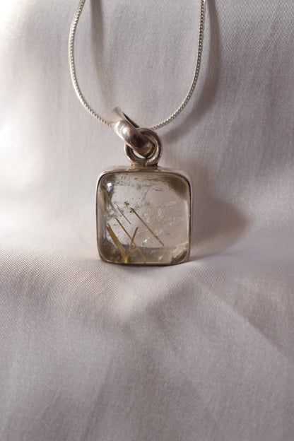 Rutilated Quartz Pendant